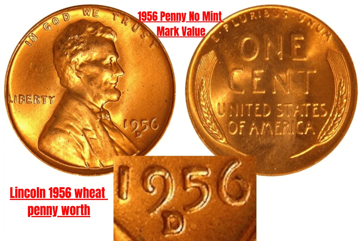1956 Wheat Penny No Mint Mark Value | 1956 D Wheat Penny Error Value