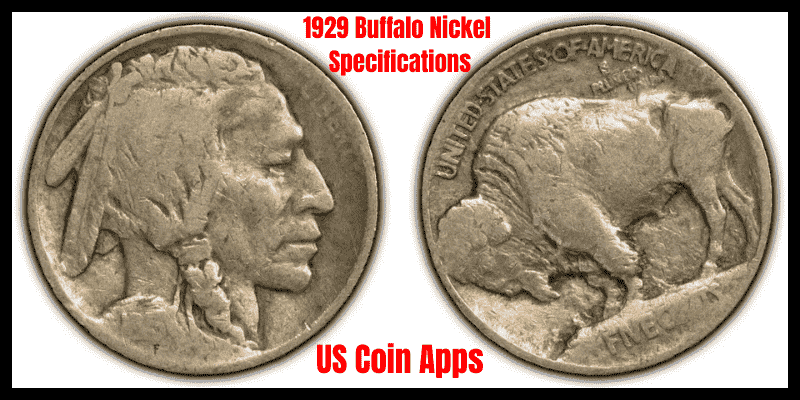 1929 buffalo Nickel specification